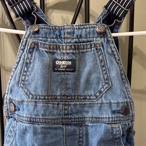 OshKosh B'gosh Blue Denim Overalls 12 months